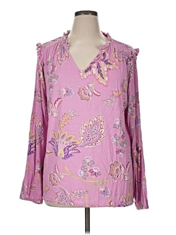 Belle By Kim Gravel Long Sleeve Blouse (view 1)