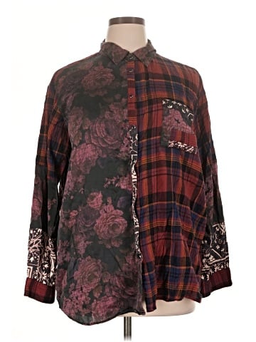 Johnny Was Long Sleeve Silk Top (view 1)