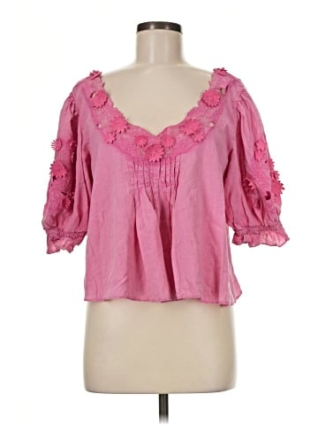 Free People 3/4 Sleeve Blouse (view 1)