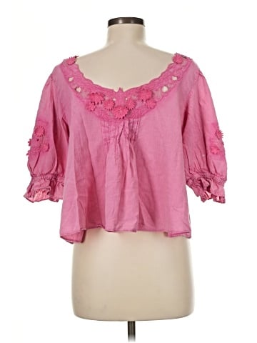 Free People 3/4 Sleeve Blouse (view 2)