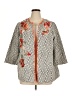 Chico's Print Gray Jacket Size XL (3) - photo 1