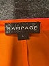 Rampage 100% Polyester Color Block Orange Short Sleeve Top Size L - photo 7