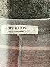 LA Relaxed Stripes Gray Casual Dress Size L - photo 7