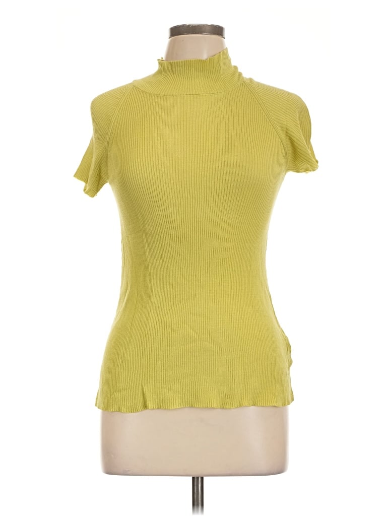 Pre-owned Bitte Kai Rand Short Sleeve Turtleneck In Yellow