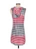 Venus Stripes Gray Casual Dress Size XS - photo 2