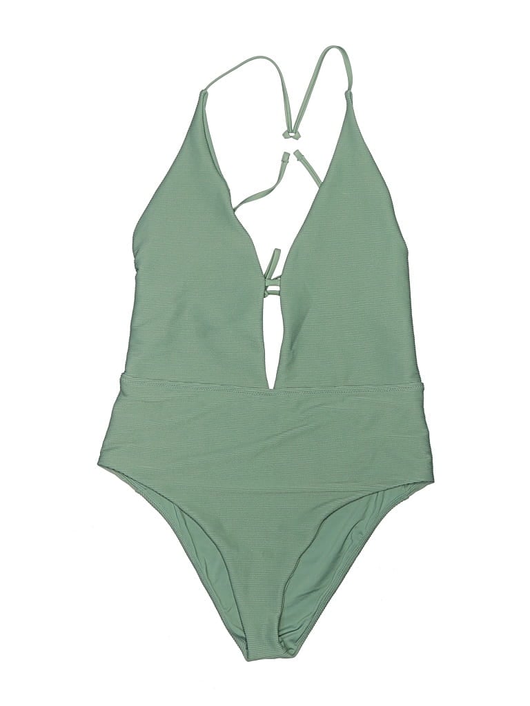 Pre-owned Prana One Piece Swimsuit In Green