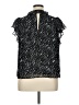 1.State 100% Polyester Black Short Sleeve Blouse Size XL - photo 2