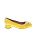 Charles David Solid Yellow Heels Size 8 1/2 - photo 1