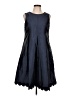 Sara Campbell 100% Polyester Solid Blue Cocktail Dress Size 8 - photo 1