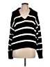 Old Navy 100% Cotton Stripes Black Pullover Sweater Size L - photo 1