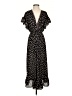 Max Studio 100% Polyester Polka Dots Black Casual Dress Size S - photo 1