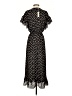 Max Studio 100% Polyester Polka Dots Black Casual Dress Size S - photo 2