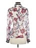 French Connection 100% Polyester Floral Ivory Long Sleeve Blouse Size 8 - photo 2