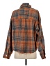Pol 100% Polyester Orange Long Sleeve Blouse Size S - photo 2