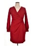 DKNY Solid Red Cocktail Dress Size 14 - photo 1