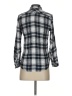 Gap 100% Rayon Plaid Gray Long Sleeve Button-Down Shirt Size XS - photo 2