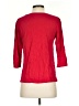 Eileen Fisher 100% Linen Red 3/4 Sleeve Top Size S - photo 2