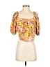 Billabong Yellow Short Sleeve Blouse Size S - photo 1