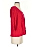 Eileen Fisher 100% Linen Red 3/4 Sleeve Top Size S - photo 4