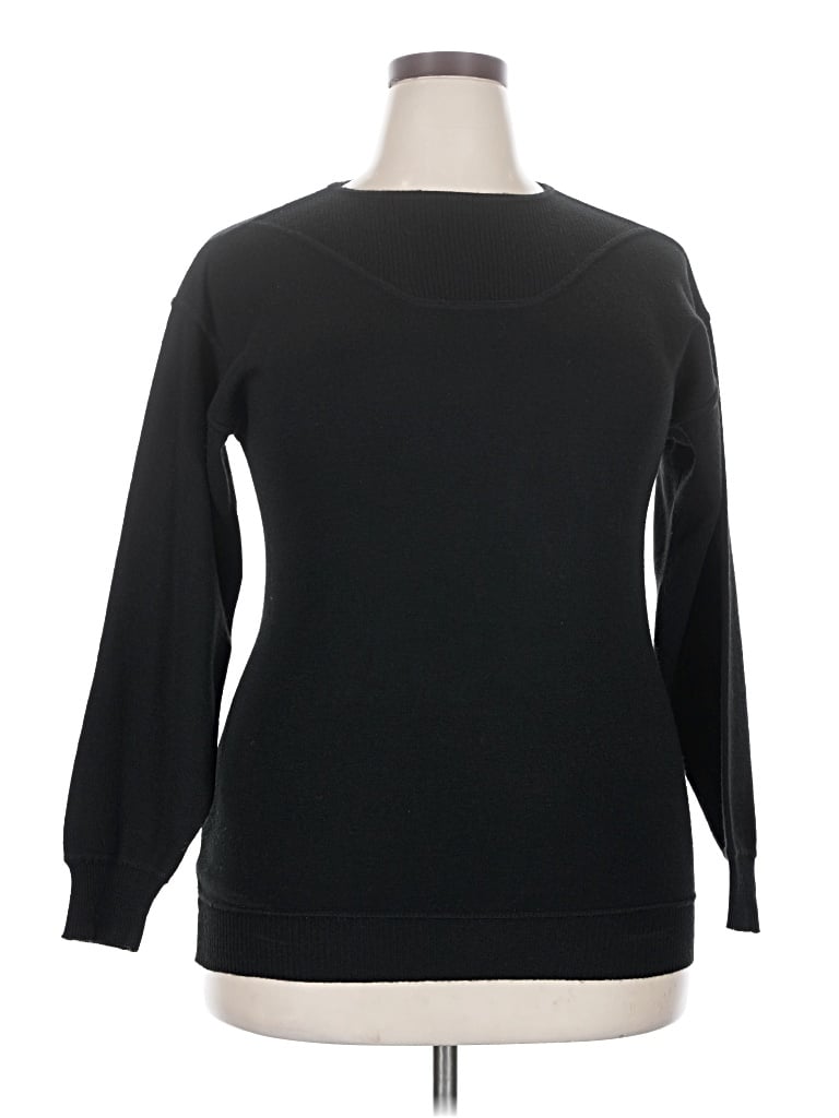 Pre-owned Guy Laroche Pullover Sweater In Black