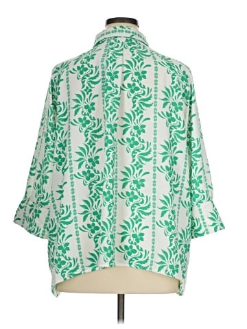 Como Black 3/4 Sleeve Blouse (view 2)