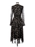 Taylor 100% Polyester Animal Print Black Cocktail Dress Size 4 - photo 2