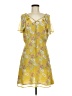 Esley 100% Polyester Floral Yellow Casual Dress Size M - photo 1