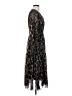 Taylor 100% Polyester Animal Print Black Cocktail Dress Size 4 - photo 4