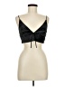 Topshop Stripes Black Sleeveless Top Size 8 - photo 1
