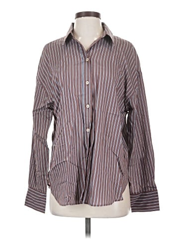 Zara Long Sleeve Button-Down Shirt (view 1)