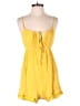 Icon Apparel 100% Rayon Solid Yellow Romper Size S - photo 1
