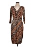 David Meister Animal Print Brown Cocktail Dress Size 12 - photo 1