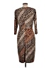 David Meister Animal Print Brown Cocktail Dress Size 12 - photo 2