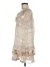 Jolt 100% Polyester Paisley Ivory Casual Dress Size M - photo 5