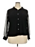 Love Scarlett Black Long Sleeve Blouse Size 2X - photo 1