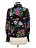 Shein 100% Polyester Floral Black Long Sleeve Blouse Size 6 - photo 2