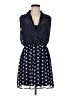 Bebop Polka Dots Blue Casual Dress Size M - photo 1