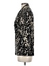 DKNY Animal Print Black Short Sleeve Blouse Size M - photo 5