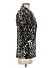 DKNY Animal Print Black Short Sleeve Blouse Size M - photo 4