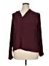 Rose + Olive 100% Polyester Burgundy Long Sleeve Blouse Size XL - photo 1