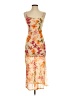 Huit Floral Multi Color Orange Cocktail Dress Size S - photo 1