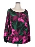 MICHAEL Michael Kors 100% Polyester Purple Long Sleeve Blouse Size 2X - photo 1
