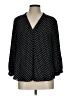 Vince Camuto 100% Polyester Polka Dots Black 3/4 Sleeve Blouse Size L - photo 1