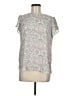 Ann Taylor LOFT 100% Polyester Ivory Short Sleeve Blouse Size M - photo 1