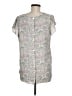 Ann Taylor LOFT 100% Polyester Ivory Short Sleeve Blouse Size M - photo 2