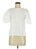CeCe 100% Cotton White Short Sleeve Top Size M - photo 1
