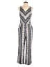 Ann Taylor LOFT 100% Rayon Chevron-herringbone Gray Jumpsuit Size S - photo 1