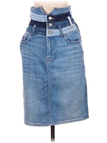 7 For All Mankind Denim Skirt (view 1)