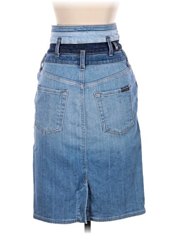 7 For All Mankind Denim Skirt (view 2)