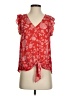 Beacon 100% Polyester Red Sleeveless Blouse Size S - photo 1